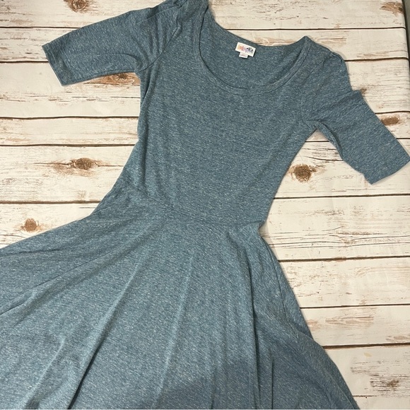 LuLaRoe Nicole Dress Size XS blue - Picture 7 of 10